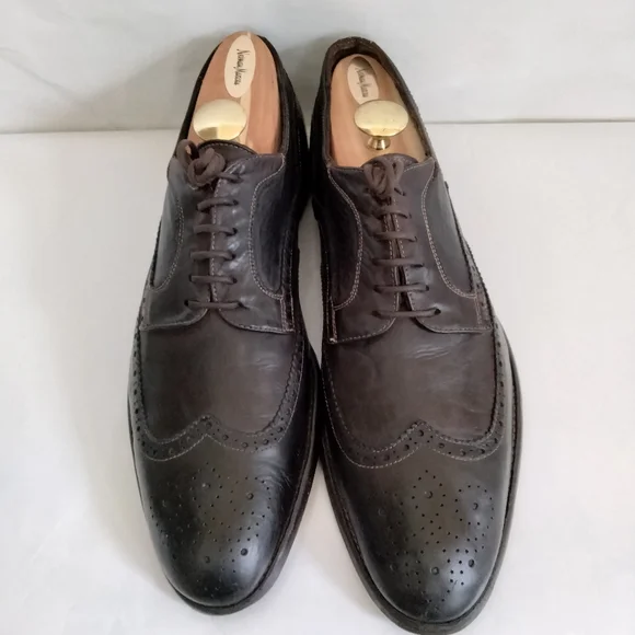 Alexander Mcqueen Brown Wingtip Shoe Size 45 Alex Brown Wingtip Derby Shoe - 722 - Cobbler Union main image 4